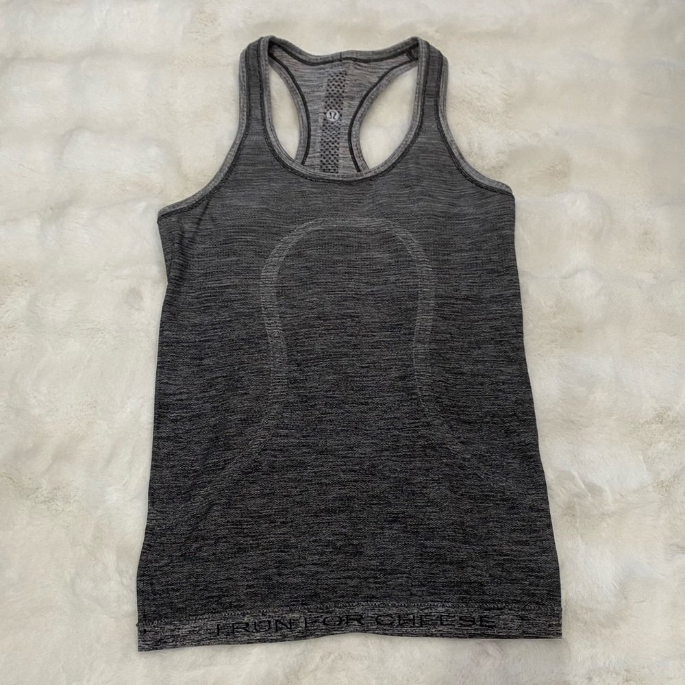 Lululemon Swiftly tank top, Heather Grey